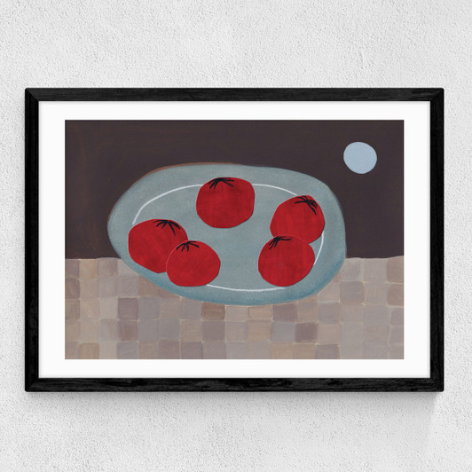Tomato Collage Medium Black Frame