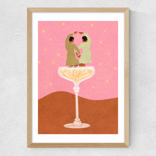 La Belle Vie II Medium Oak Frame