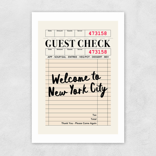 NY Guest Check