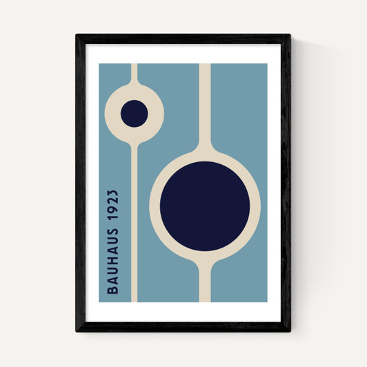 Bauhaus Blue Circle