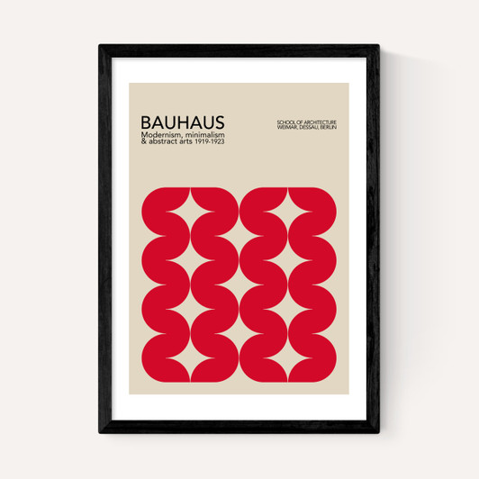 Bauhaus Red Curves
