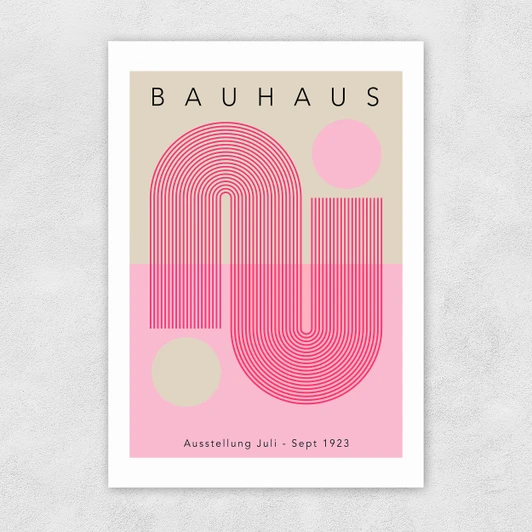 Bauhaus Pink Curve