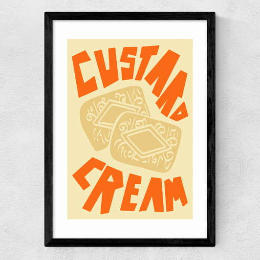 Custard Cream Medium Black Frame