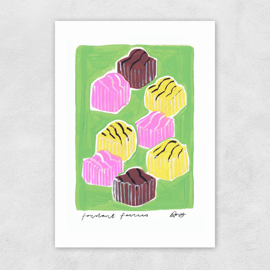 Fondant Fancies Unframed Print