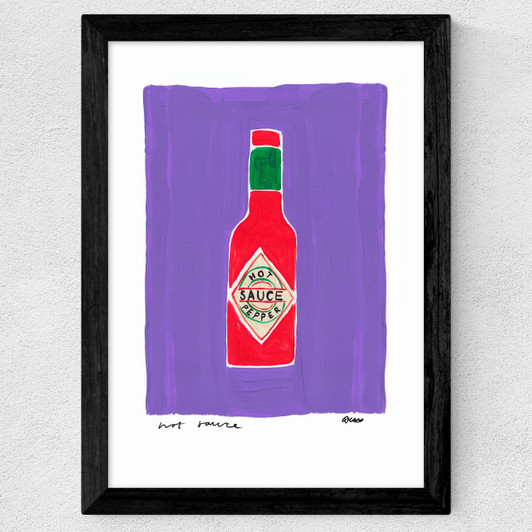 Purple Hot Sauce Wide Black Frame