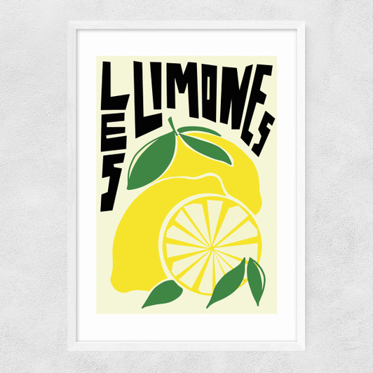 Les Limones Narrow White Frame
