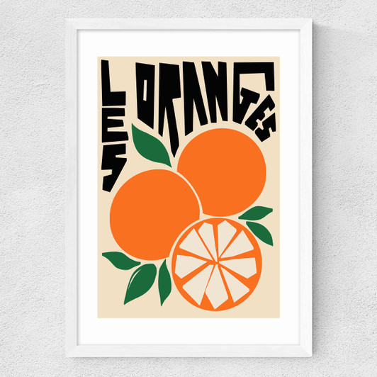 Les Oranges Medium White Frame