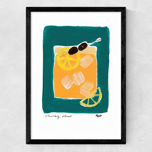Whiskey Sour Medium Black Frame