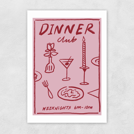 Weeknights 6 To 10 Unframed Print