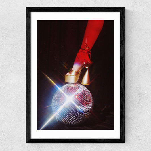 Groovy Disco Ball Shoe Medium Black Frame