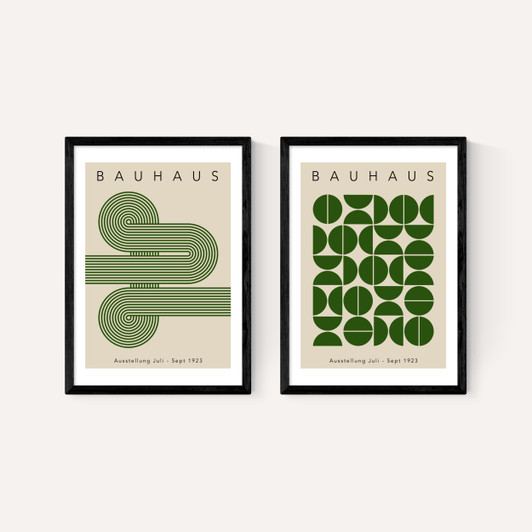 Green Bauhaus Set