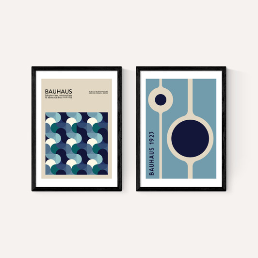 Blue Bauhaus Set