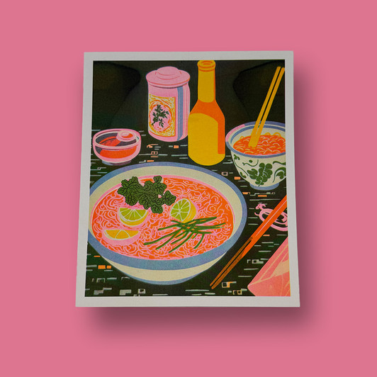 Black Ramen by OHH DEER - Art Print - East End Prints Unframed Print