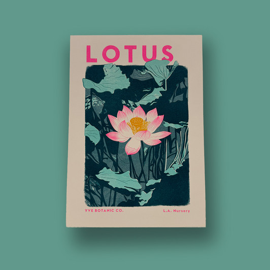 Lotus Riso by Eve Print Studio - Art Print - East End Prints Unframed Print