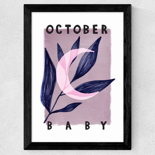 October Baby Wide Black Frame