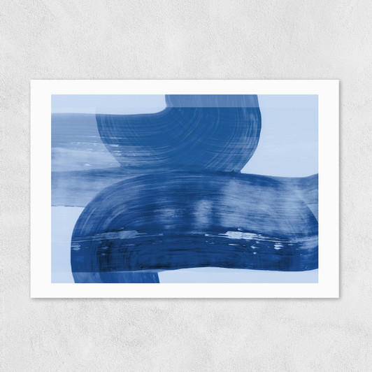 Abstract Shapes Blue