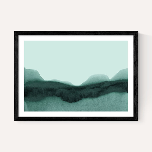 Abstract Landscape Green