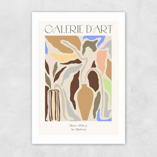 Abstract Pottery Unframed Print