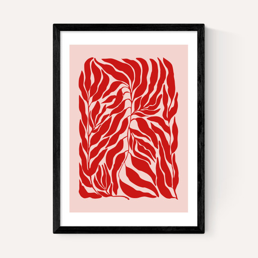 Pink & Red Botanical Poster