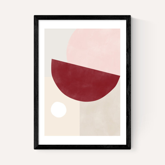 Pink & Red Graphic Poster II