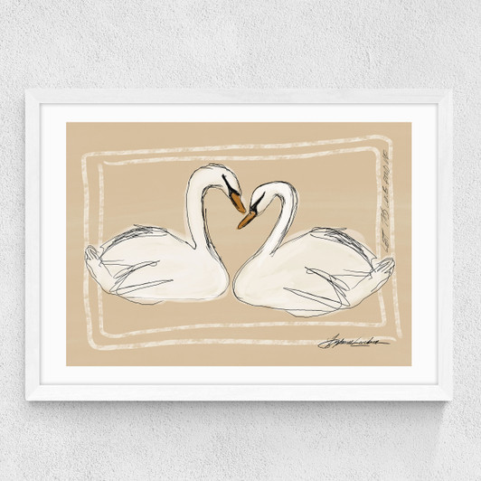 Let This Love Find Me Medium White Frame