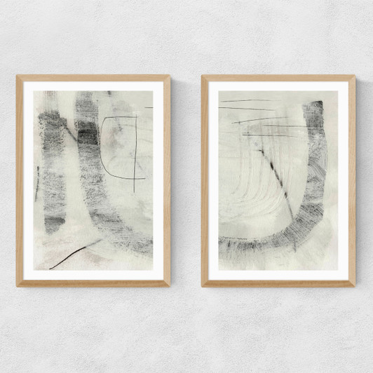 Real Set Narrow Oak Frame