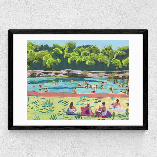 Barton Springs Summer Medium Black Frame