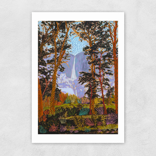 Embroidered Yosemite Unframed Print