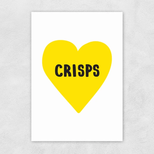 Crisps Lover Unframed Print