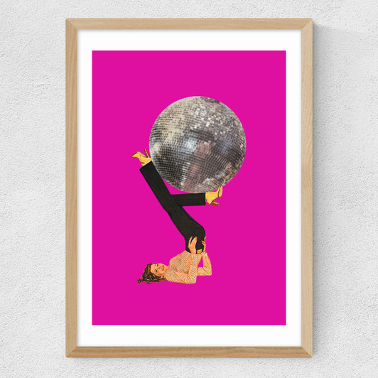 Boogie Shoes in Pink Medium Oak Frame