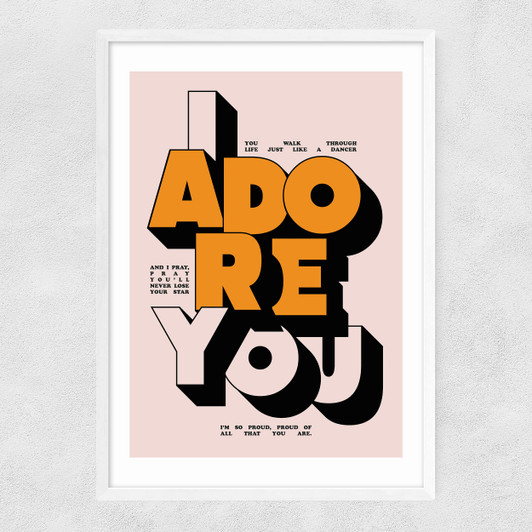 Adore You Narrow White Frame