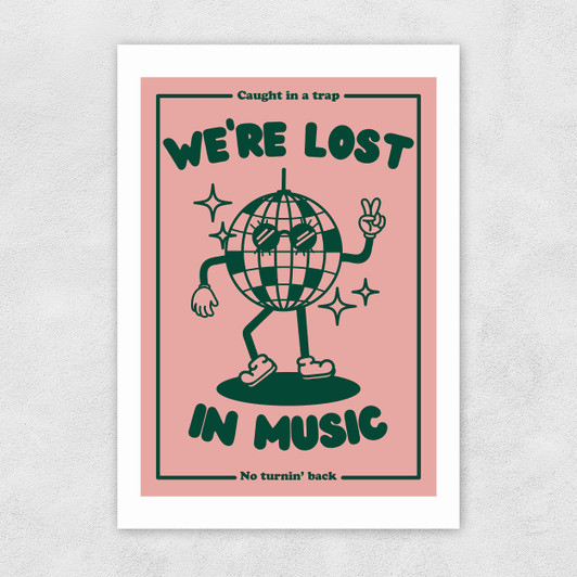 Lost In Music Unframed Print