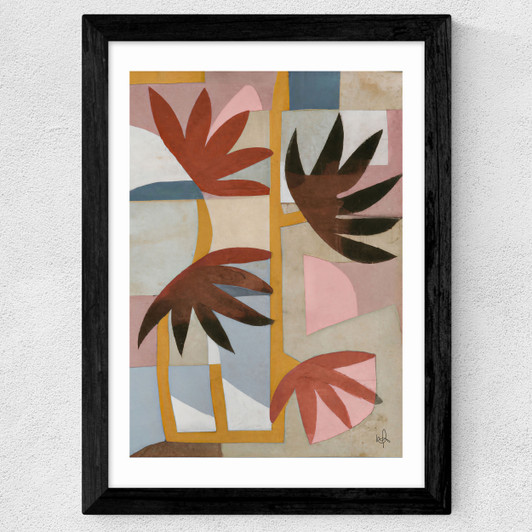 Flower Safari Wide Black Frame