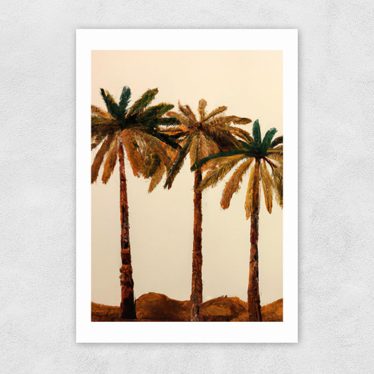 Palm Trio Unframed Print