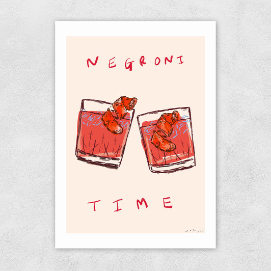 Negroni Time Unframed Print