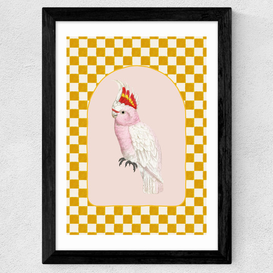 Check Out This Cockatiel Wide Black Frame