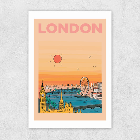 Summer Over London Unframed Print