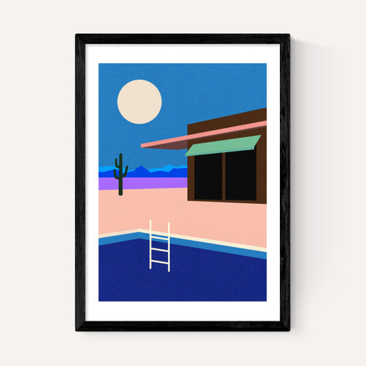 Desert House By Night