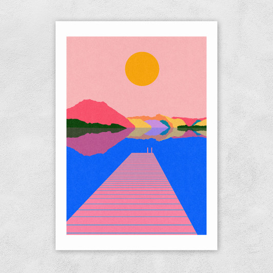 Lake Traunsee Unframed Print