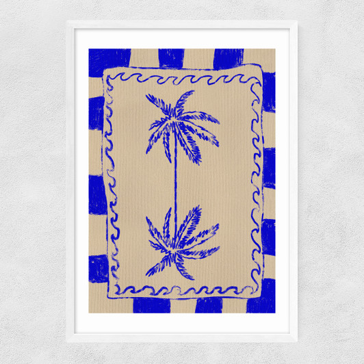 Coastal Charm Narrow White Frame