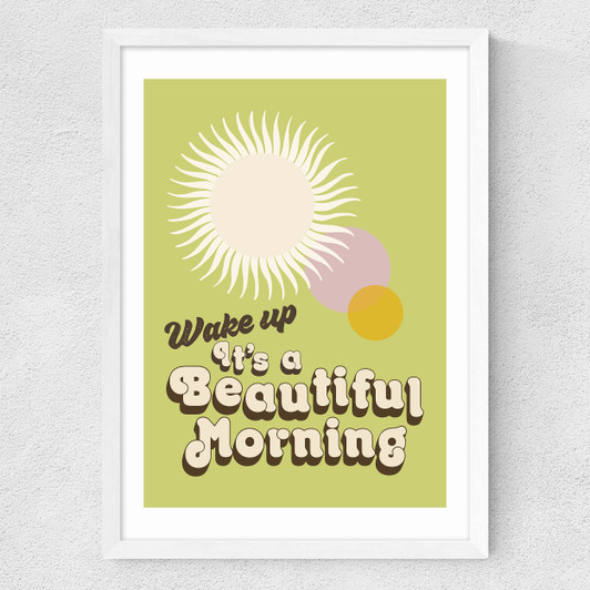 Wake UP Medium White Frame
