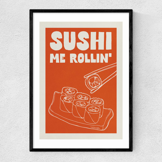 Sushi Me Rollin' Narrow Black Frame