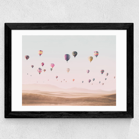 Around the World Wide Black Frame