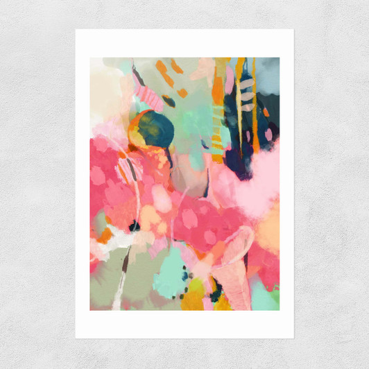 Lune Tombee Sur Terre Unframed Print