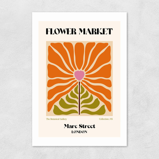 Mare Street Flower Market Unframed Print