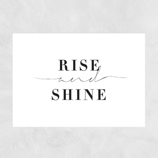 Rise and Shine by Honeymoon Hotel Unframed Print