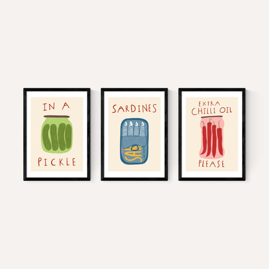 Kitchen Pantry Triptych