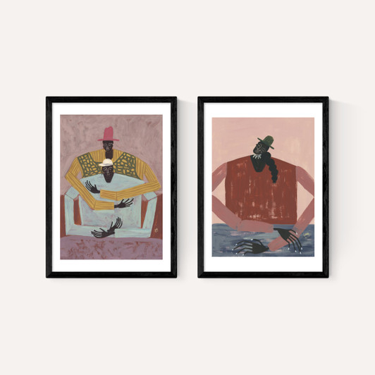 The Hug & Take A Moment Diptych