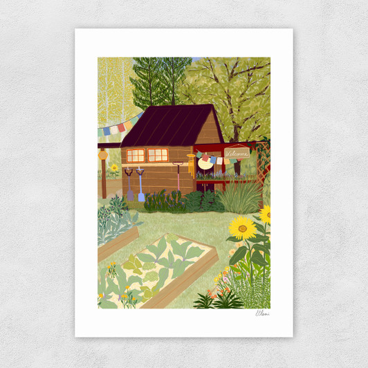 Veggie Garden Unframed Print