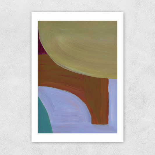 Painted Shapes I Unframed Print